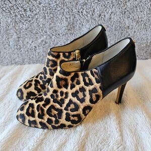 Michael Kors Women Sammy Cheetah Print Ankle Boot Calf Hair Size‎ 8M Multi